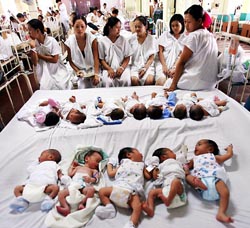 Fabella Hospital still serves indigent patients free of charge.  It's known as Manila's "baby factory" as 20% of Manila's babies are born here. 